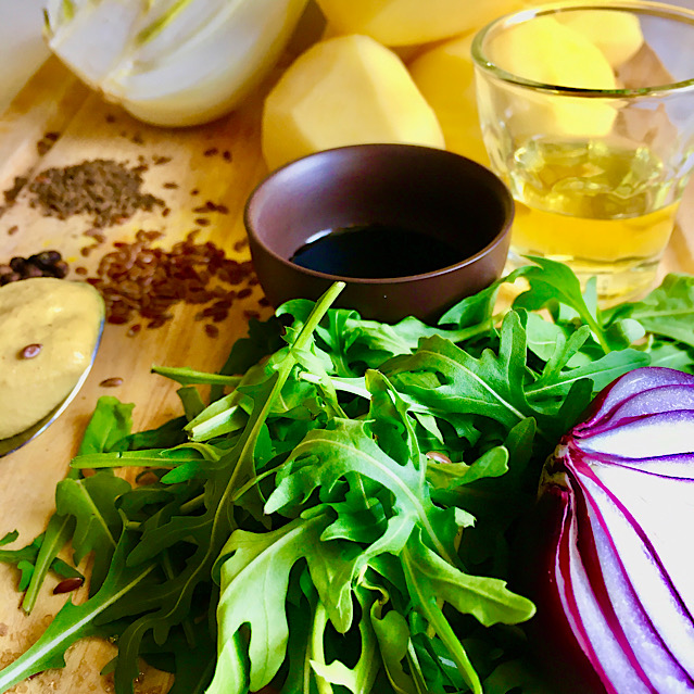 VEGAN MASH WITH GRILLED FENNEL & MUSTARD SAUCE