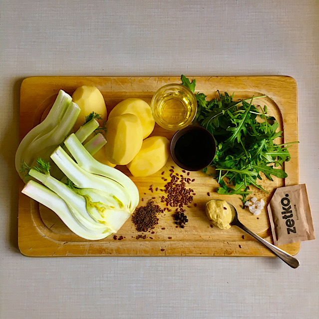 VEGAN MASH WITH GRILLED FENNEL & MUSTARD SAUCE