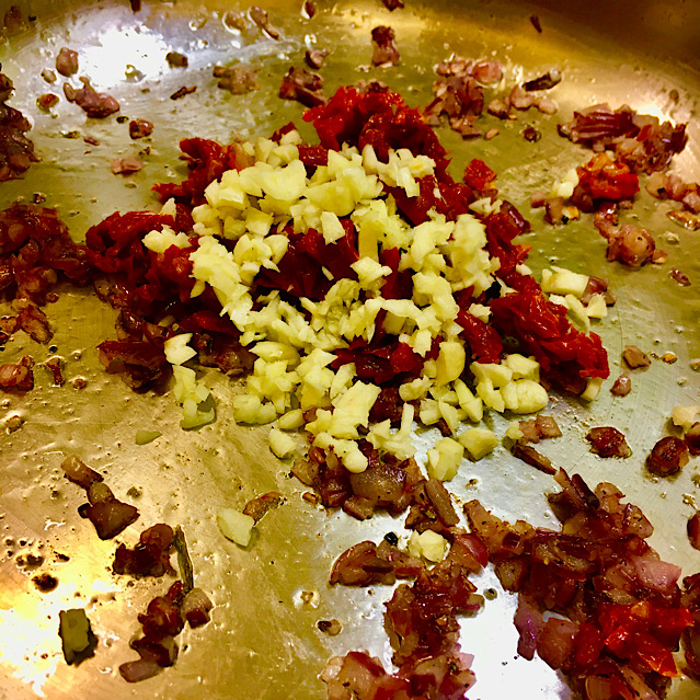 VEGAN RYE FUSILLI WITH WHITE YEAST SAUCE & DRIED TOMATOES