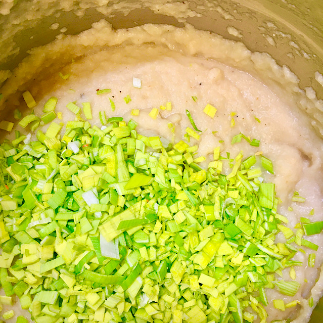 VEGAN CELERY ROOT MASH WITH ZUCCHINI SALAD & TEMPEH